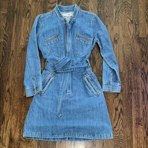Madewell Denim Belted Dress 4